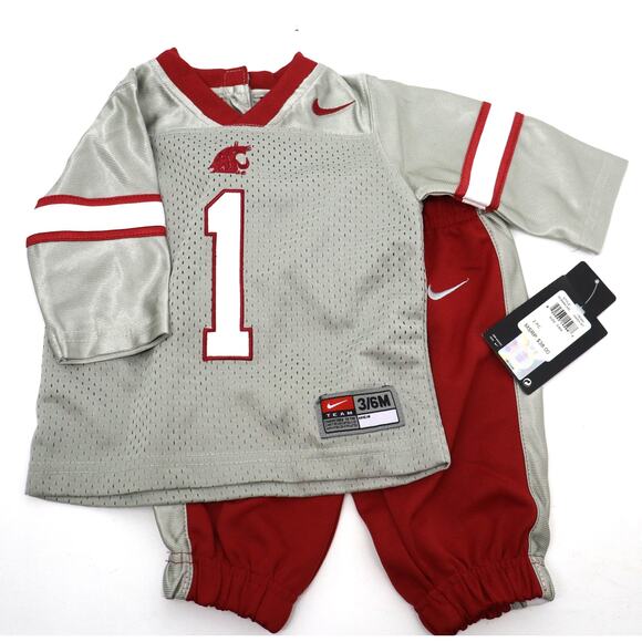 Nike Washington State University Football Jersey Matching Set Baby Size 3-6 Mos - Picture 1 of 8